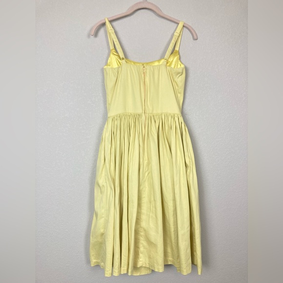 Pinup Couture Jenny Yellow Swing Dress - Picture 6 of 10